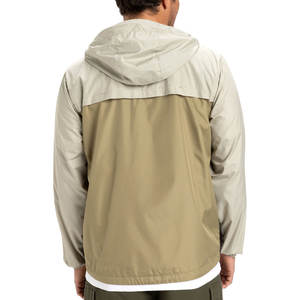 Vestes coupe-vent élégantes pour hommes avec col à capuche et fermeture à glissière Couleur unie et motif en vente - Product Image 2