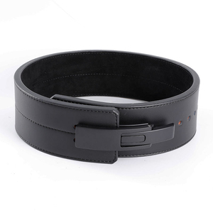 Collection de ceintures de musculation avec logo personnalisé – Ceinture de powerlifting en cuir véritable, ceinture à fermeture rapide en nylon et ceinture lestée pour dips - Product Image 1