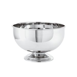 Cuenco de hielo redondo de acero inoxidable Chapado en plata con base para Bar, cuenco y enfriador de vino y champán - Product Image 6