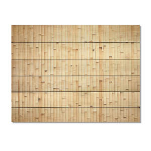 Art Mural en Bois de Bambou Style Bohème Abstrait Vase Design Luxe Métal et Acrylique sur Bois de Pin Naturel pour Décoration de Salon - Product Image 2