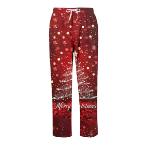 Pantalones de chándal de Navidad exclusivos para hombre Ropa de vacaciones de poliéster Pantalones de chándal de Navidad clásicos Pantalones de chándal de invierno con estilo - Product Image 3