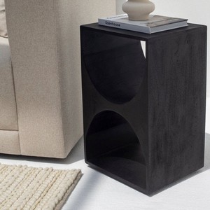 Mesa auxiliar pintada en negro de alta calidad, muebles versátiles para el hogar para dormitorio y espacio vital, artesanía que garantiza la durabilidad - Product Image 5