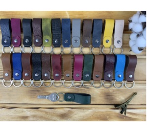 Porte-clés en cuir Cadeau fait à la main Conception spéciale Porte-clés en cuir véritable de haute qualité-Fabriqué en Turquie - Product Image 1