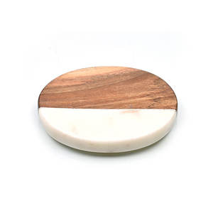 Ensemble de sous-verres en marbre blanc de qualité supérieure, vaisselle moderne, résistant à la chaleur, fait main, décoration de table à manger, prix d'usine en gros - Product Image 3