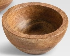 Bol en bois artisanal de qualité supérieure forme ronde salade fruits pain rustique ferme cuisine naturel servant bol décoratif - Product Image 4