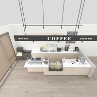 Comptoir de réception personnalisable de haute qualité pour cafés et bars Comptoir de bar au design unique
