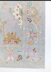 พรมปูพื้นแบบถักด้วยมือสีชมพูวินเทจสำหรับห้องนอนห้องครัวเด็ก - Product Image 4