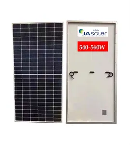 JA Solar pannello di ricarica solare su un lato ad alta potenza 540-560w set di generazione di energia solare fotovoltaico collegato alla rete