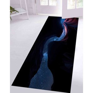 Starry Sky <b>Rug</b>: Colorful Landscape Print, Non-Slip Thin <b>Rug</b>,<b>Chenille</b> <b>Rug</b> - Product Image 5