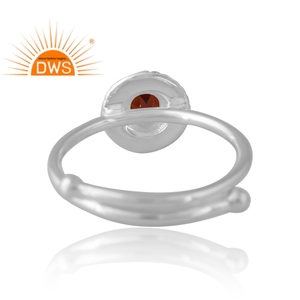 Amazing Design 925 <b>Silver</b> Natural <b>Garnet</b> Gemstone <b>Ring</b> For Women Custom Jewelry For Women Gift For Her - Product Image 2