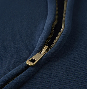 Alta calidad 100% algodón 405GSM Sudadera con capucha de gran tamaño Elegante logotipo personalizado Invierno Peso pesado Cremallera completa Cuello con capucha - Product Image 2