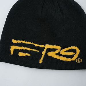 Jacquard Winter Knitted Logo Beanie Hat Cuffed Black Beanies Patch 50 colores para hombres y mujeres 2025 - Product Image 3