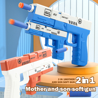 Pistolet à balles souples en plastique Pistolets Jeu de tir électronique Air Blaster Pistolet à fléchettes en mousse à balles souples