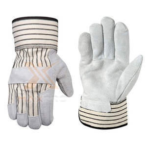 Private Label Design Your Own Customized Leather Working <b>Gloves</b> Waterproof Fireproof Features Safety Cuff High Quality Custom - Product Image 1