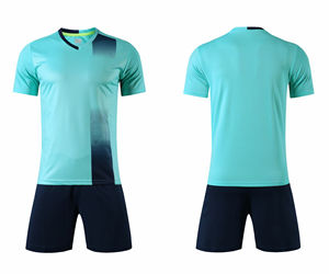 Conjuntos de Camisetas y Pantalones Cortos Deportivos de Fútbol para Hombre 2025, Uniformes Deportivos con Cuello en V, Estampado, Traje de Entrenamiento, Chándal de Equipo, Conjuntos de Camisetas de Fútbol con Degradado - Product Image 3