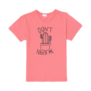 Imprimé personnalisé T-shirt décontracté en coton pour femmes, robe facile à porter en jersey respirant à demi-manches - Product Image 1