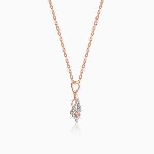 Colgante de diamante benigno de oro rosa Diseño de joyería elegante para mujer - Product Image 4