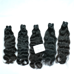 Vente en gros 100% brut non transformé, vague profonde, vendeur vierge naturel, paquet de cheveux humains indiens ondulés soyeux pas cher - Product Image 5