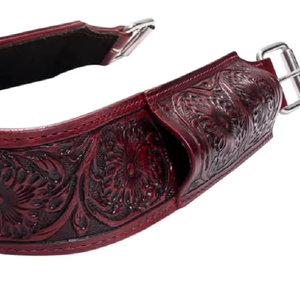Sangle arrière de flanc de cheval Western en cuir de qualité supérieure personnalisable pour vêtements équestres pour l'équitation occidentale - Product Image 1