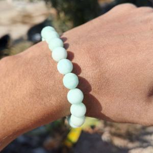 Bracelet en perles de jade naturel pour femmes, perles rondes de Bouddha, bracelet en jade original pour les amoureux - Product Image 3