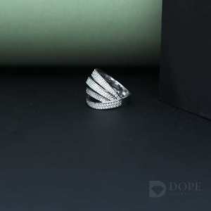 Boda Fiesta 14KT Oro Diamante Anillo Moda Enfocado para Cada Día Especial - Product Image 3