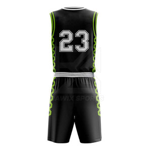 เครื่องแบบบาสเก็ตบอลระบายอากาศได้ดีดีไซน์ใหม่สไตล์ไม่ซ้ำใครชุดกีฬาบาสเก็ตบอล - Product Image 3