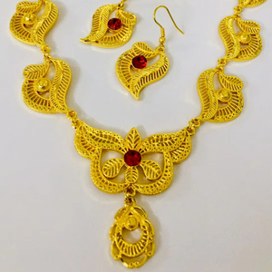 ผู้ผลิตอินเดียทอง24K วินเทจคลาสสิกรวมถึงสร้อยคอทองแดงเข็มกลัดแรงบันดาลใจแฟชั่นเพชรฝรั่งเศสสหรัฐอเมริกา - Product Image 1