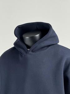 Personnalisé 100% Coton Automne Tricoté Boxy Pull à Capuche Haute Qualité Vierge Oversize Poids Lourd French Terry pour Hommes - Product Image 2