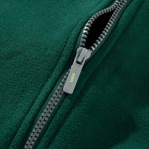 Veste polaire homme 100% Polyester Automne/Hiver Manteau thermique coupe-vent à capuche avec fermeture éclair complète Design surdimensionné - Product Image 4