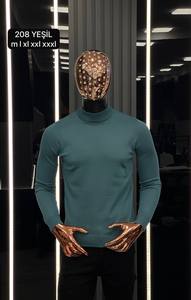 Suéter de Punto de Invierno para Hombre de Alta Calidad, Manga Larga, 100% Algodón, Patrón de Rayas con Letras y Logotipo Frontal para la Temporada de Frío - Product Image 3