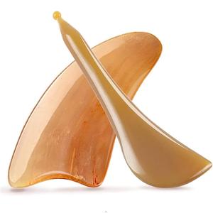 เครื่องมือขูดหน้ากัวซาทำจากเขาควายคุณภาพดีที่สุด สำหรับนวดหน้า คอ มือ ตา และใบหน้า รับผลิตตามความต้องการ - Product Image 2