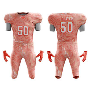 OEM Service Custom Color & Size Anti-Bacterial Spandex/Cotton Unisex Adults American <b>Football</b> Uniform High Quality Factory <b>Price</b> - Product Image 4