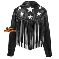 Nouvelle veste de motard vintage de style étoile pour femmes en cuir de peau de mouton véritable en noir avec des clous veste cloutée en cuir pour dames
