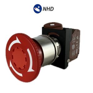 Botón de parada de emergencia de metal de 22mm, - Product Image 1