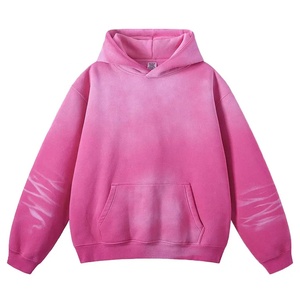 High Quality Sunfade Acid Wash Hoodie <b>Set</b> for <b>Men</b> Oversized Vintage Stone Wash With Custom Logo Plained Technique Heat Feature - Product Image 1