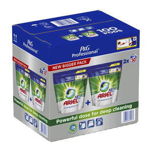 Lessive en dosettes tout-en-un écologiques jetables pour usage professionnel, 100 lavages - Product Image 4