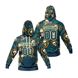 เสื้อฮู้ดพิมพ์ลายโลโก้ตามสั่ง แบบสวมหัว ยูนิเซ็กซ์ ผ้าโพลีเอสเตอร์ แขนยาว เสื้อสเวตเชิ้ตและเสื้อฮู้ดแบบเรียบสำหรับผู้ชาย - Product Image 1