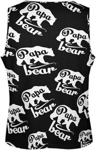 เสื้อกล้ามออกกำลังกายผู้ชาย Papa Bear แบบไม่มีแขน เสื้อยืดฟิตเนสสำหรับยิม ปรับแต่งได้ เป็นมิตรกับสิ่งแวดล้อม แห้งเร็ว - Product Image 4
