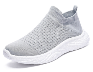 รองเท้าทอใส่สบายสำหรับผู้ชายรองเท้าสำหรับใส่ในชีวิตประจำวันแบบลำลองดีไซน์ระบายอากาศได้ดีมีสไตล์ด้วยพื้นรองเท้าหนังและ EVA - Product Image 3