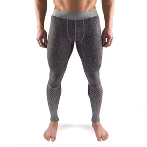 Leggings de compression MMA personnalisés, taille élastique, coton bambou, impression par sublimation, séchage rapide, respirant, pour hommes - Product Image 6