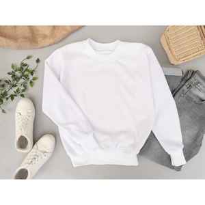 Sudadera Naranja de Cuello Redondo para Mujer, Forro Térmico, Cálida para Invierno, Estilo Casual - Product Image 3