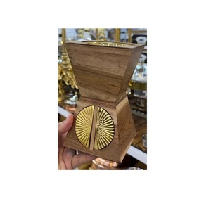Admirable Design <b>Bakhoor</b> Burner In Wooden And Aluminium Mubkhar <b>Bakhoor</b> <b>Oud</b> Burner For Wedding Fragrance Use - Product Image 1