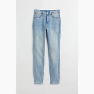 Pantalones vaqueros holgados clásicos de alta calidad para mujer, pantalones vaqueros holgados de pierna ancha con cierre de encaje para invierno - Product Image 6