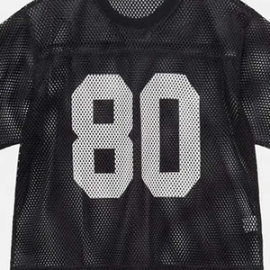 Streetwear pour hommes Boxy Cropped American Football Wear Top Jersey Oversized Entièrement Customized Made Low quantité minimale de commande - Product Image 4