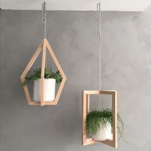 RUSTIQUE pot de fleurs souhaitant bien planteur arrière-cour jardin décor créatif jardinières en bois écorce pots de fleurs jardin - Product Image 1