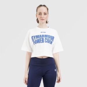 T-shirt en coton tricoté 100% Ease Motion en blanc, respirant, idéal pour l'entraînement - Product Image 1