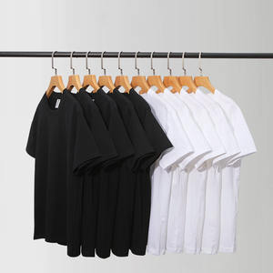 Custom Tshirt Premium Polyester Cotton Plain Black <b>White</b> Classic Short Sleeve Tee Summer Oversized High Quality <b>T</b>-<b>shirt</b> for <b>men</b> - Product Image 3