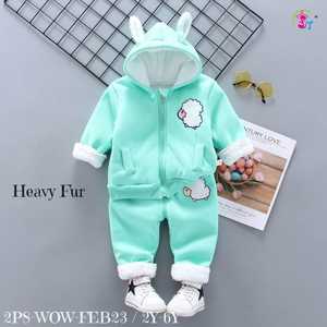 0-5Y niños invierno cuello redondo abrigos nuevos niños prendas de vestir exteriores niño niña chaqueta de lana cálida abrigo de manga larga de algodón - Product Image 3