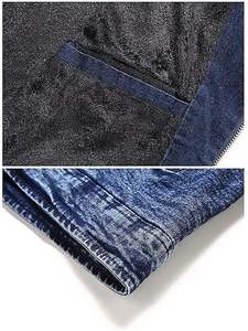 Chaqueta vaquera para hombre, chaqueta vaquera desgastada rasgada, ajustada, elástica, chaquetas de camionero, abrigo vaquero informal clásico - Product Image 4