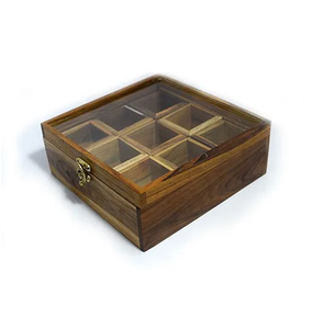 กล่องมาซาลาที่มีความต้องการมากที่สุดกล่องใส่เครื่องเทศไม้สินค้าขายส่งดีไซน์สวย - Product Image 6